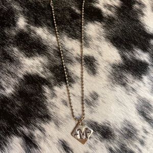 Cooper and sterling silver necklace